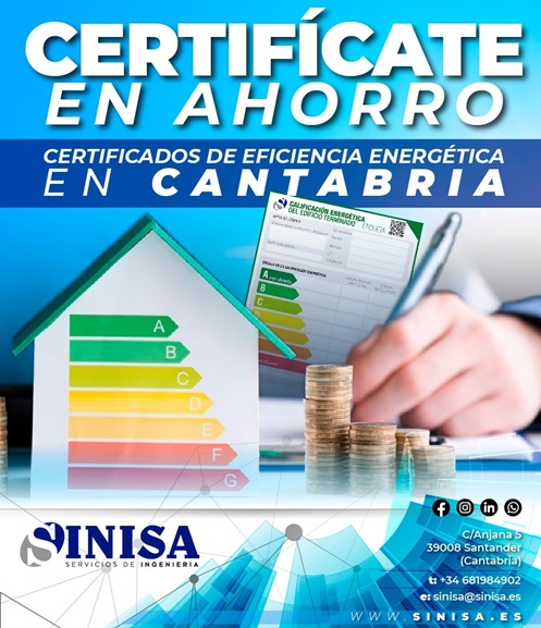 Certificado de eficiencia energética en Cantabria